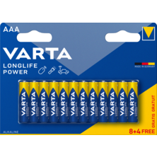 VARTA-Pila alcalina LongLife Power 4903 AAA (Blíster 8 pilas + 4)